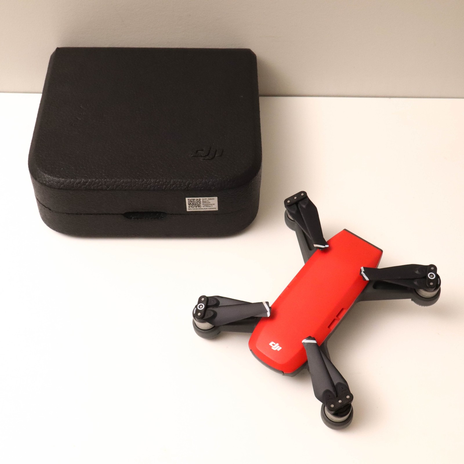 DJI Spark DRONE ONLY - Red Quadcopter UAV No Accessories or Extras Used