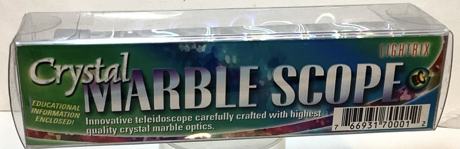 Rare Crystal Marble Kaleidoscope By Lightrix New! Sealed Pocket Size 