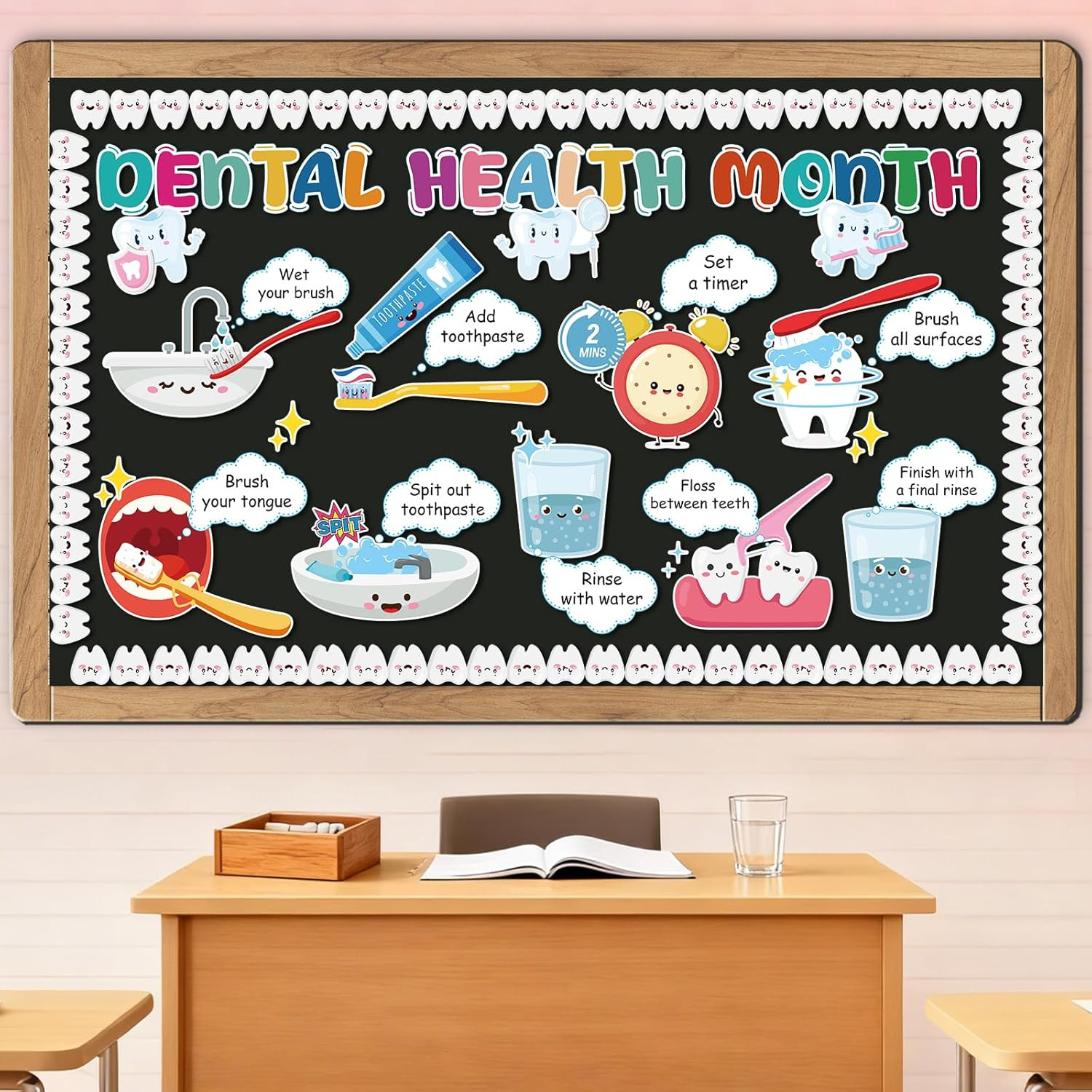 Dental Health Bulletin Board Decorations - Teeth Protect Classroom Decorations S