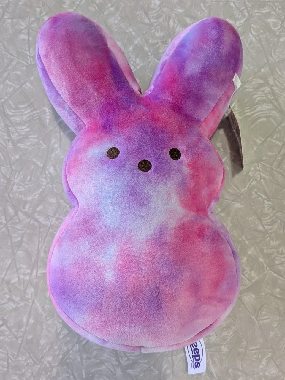 Peeps Pink/Purple Tie Dye Plush Bunny 12”  Easter
