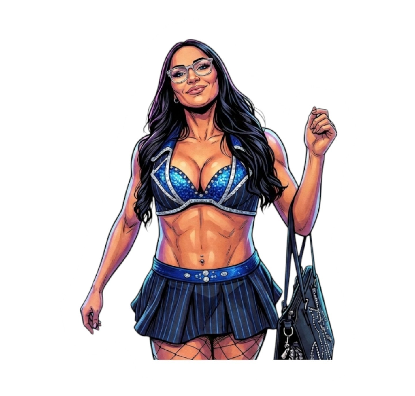 WWE Kiana James Wrestling Water Resistant Sticker WWF WCW AEW NXT