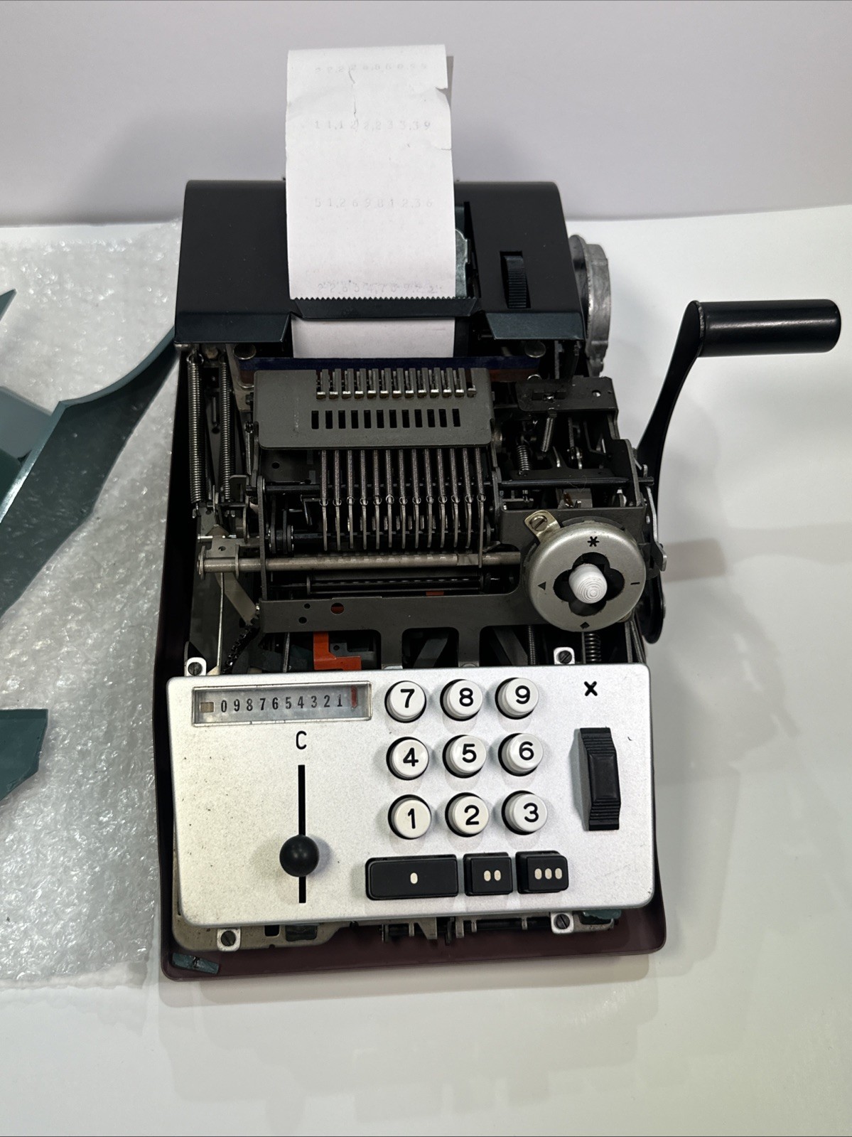 Olivetti Summa Prima 20 Vintage 60s Manual Mechanical Adding Machine-PARTS ONLY!