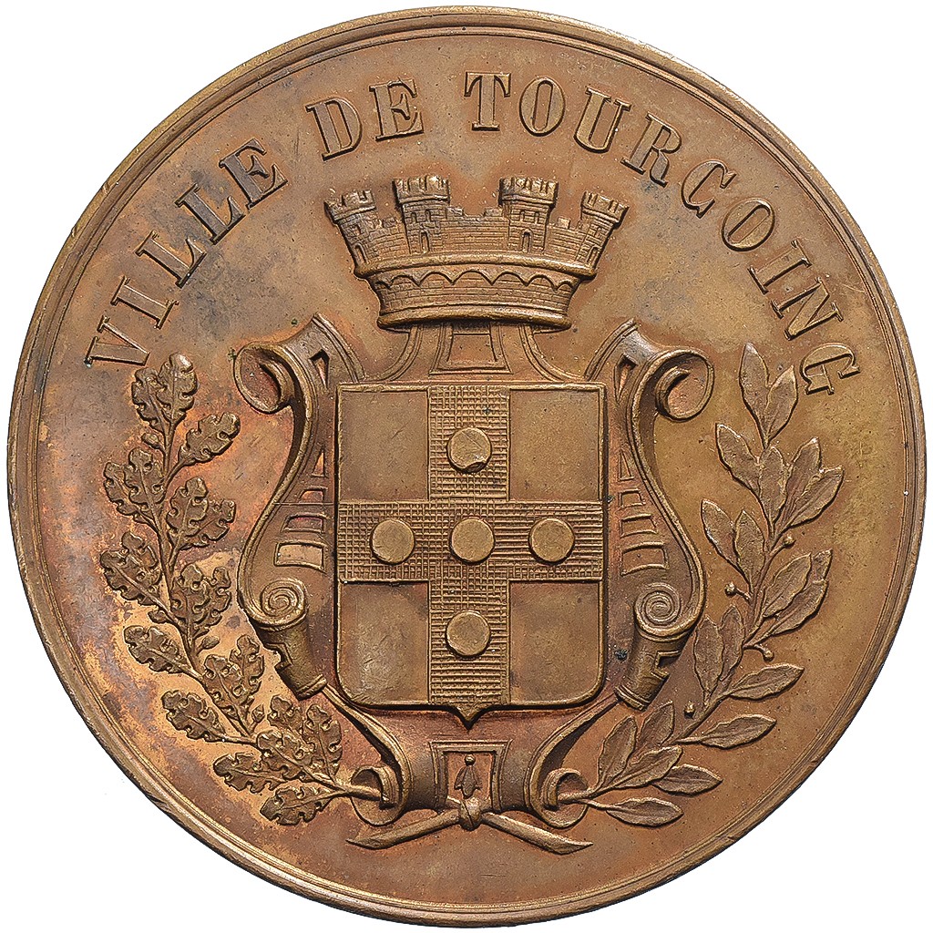[#1507180] France, Medal, Ville de Tourcoing, n.d., Bronze, MS