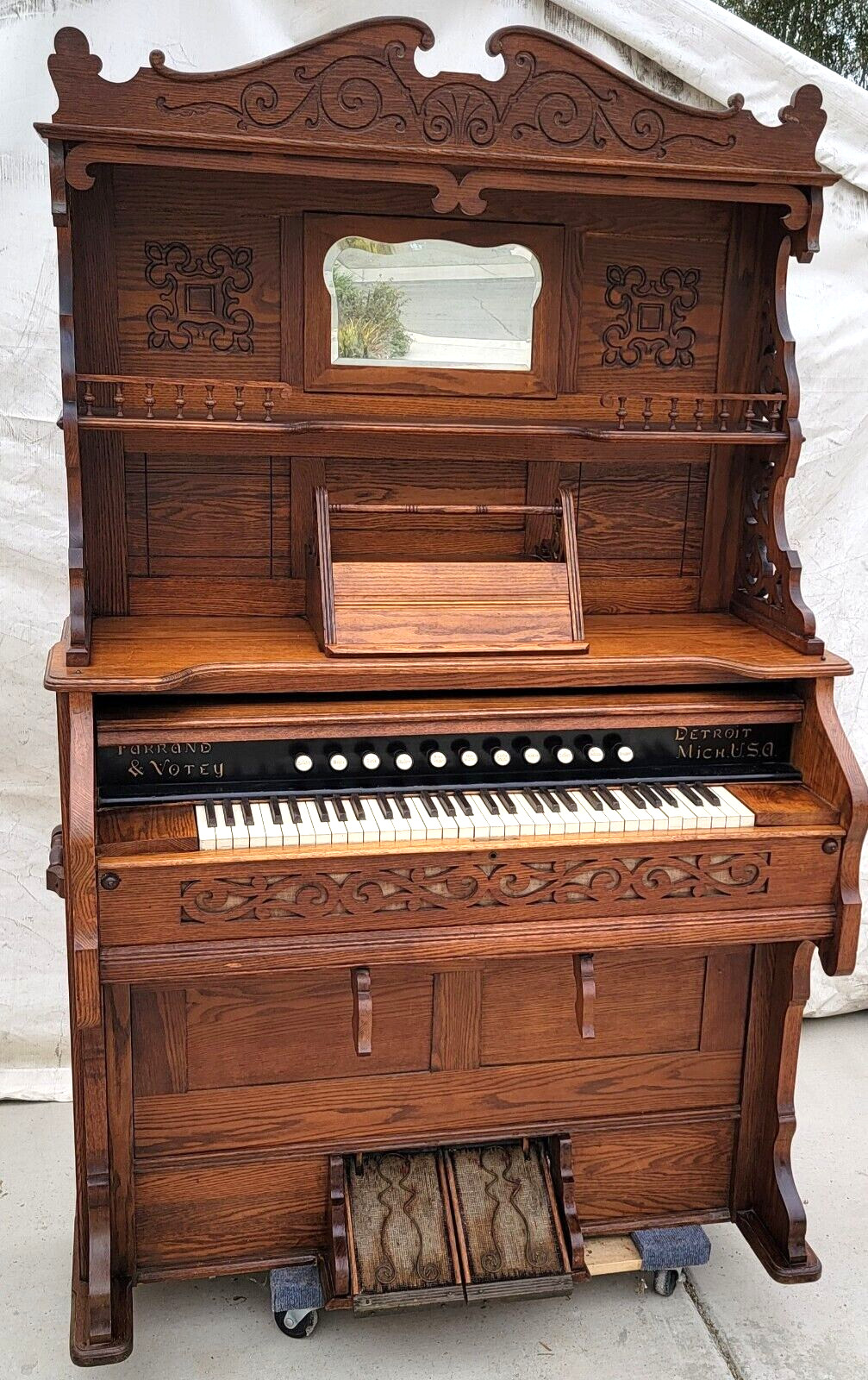 Pump Organ     Farrand & Votey Original 1898     S/N 53954     Works Complete