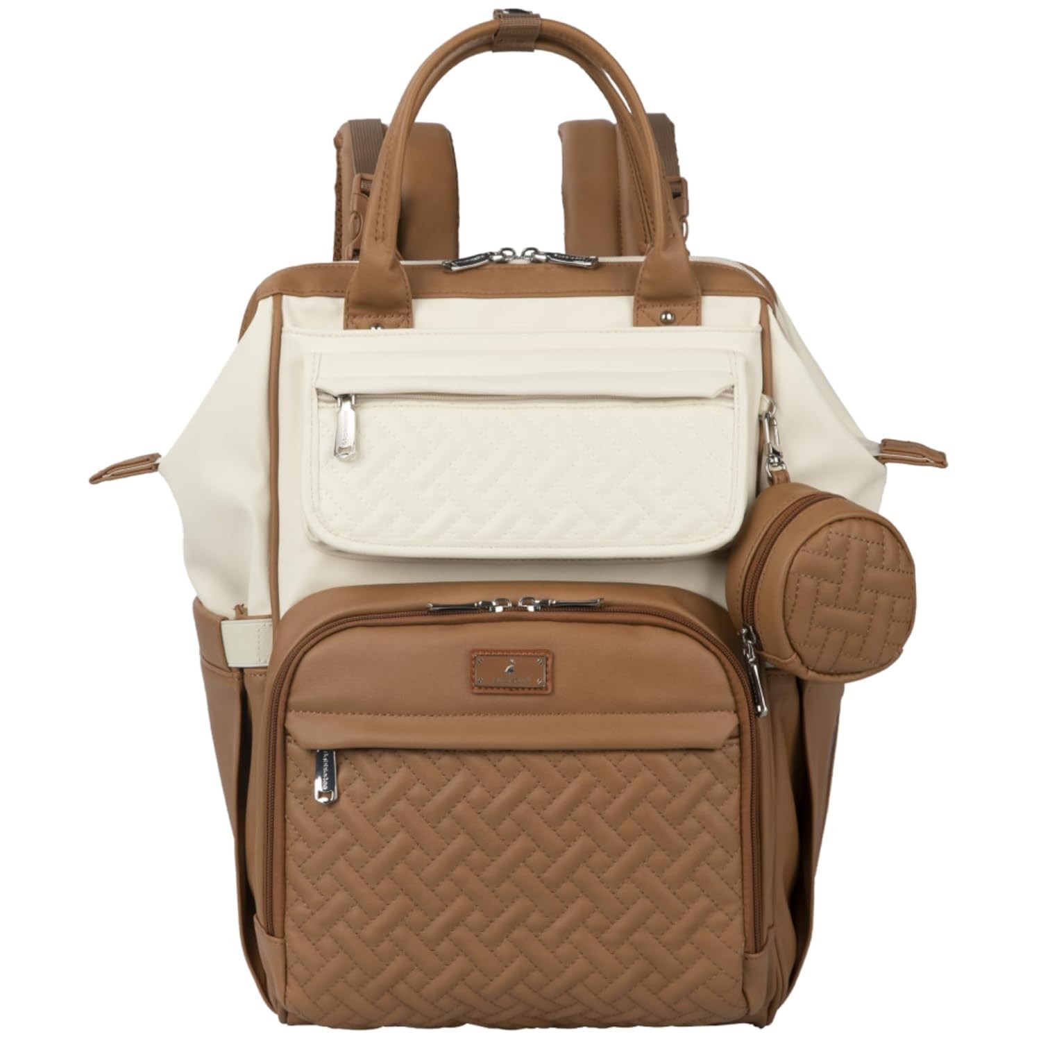 BabbleRoo Vegan Leather Diaper Bag Backpack – Multifunction Large Capacity NWT