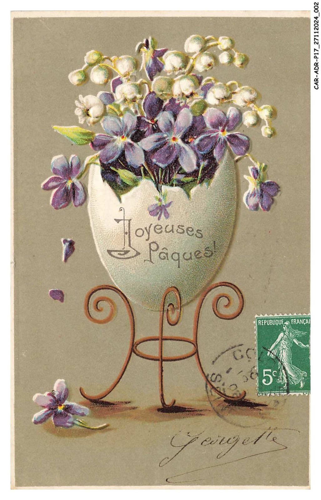 CAR-ADRP17-0917-EASTER - Happy Easter - Lilac