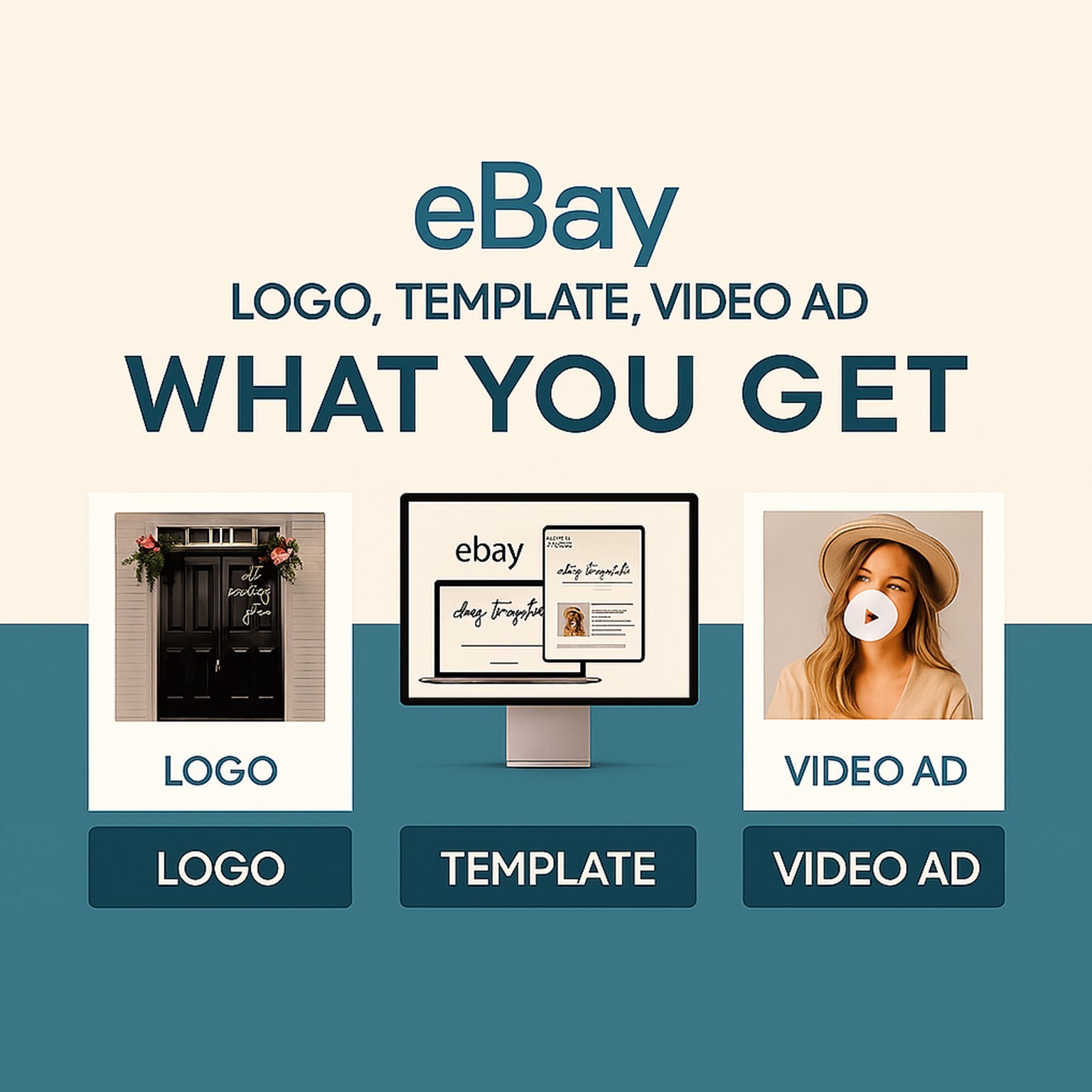 eBay Branding Kit – Logo, Listing Template & Video Ad | Complete Store Design