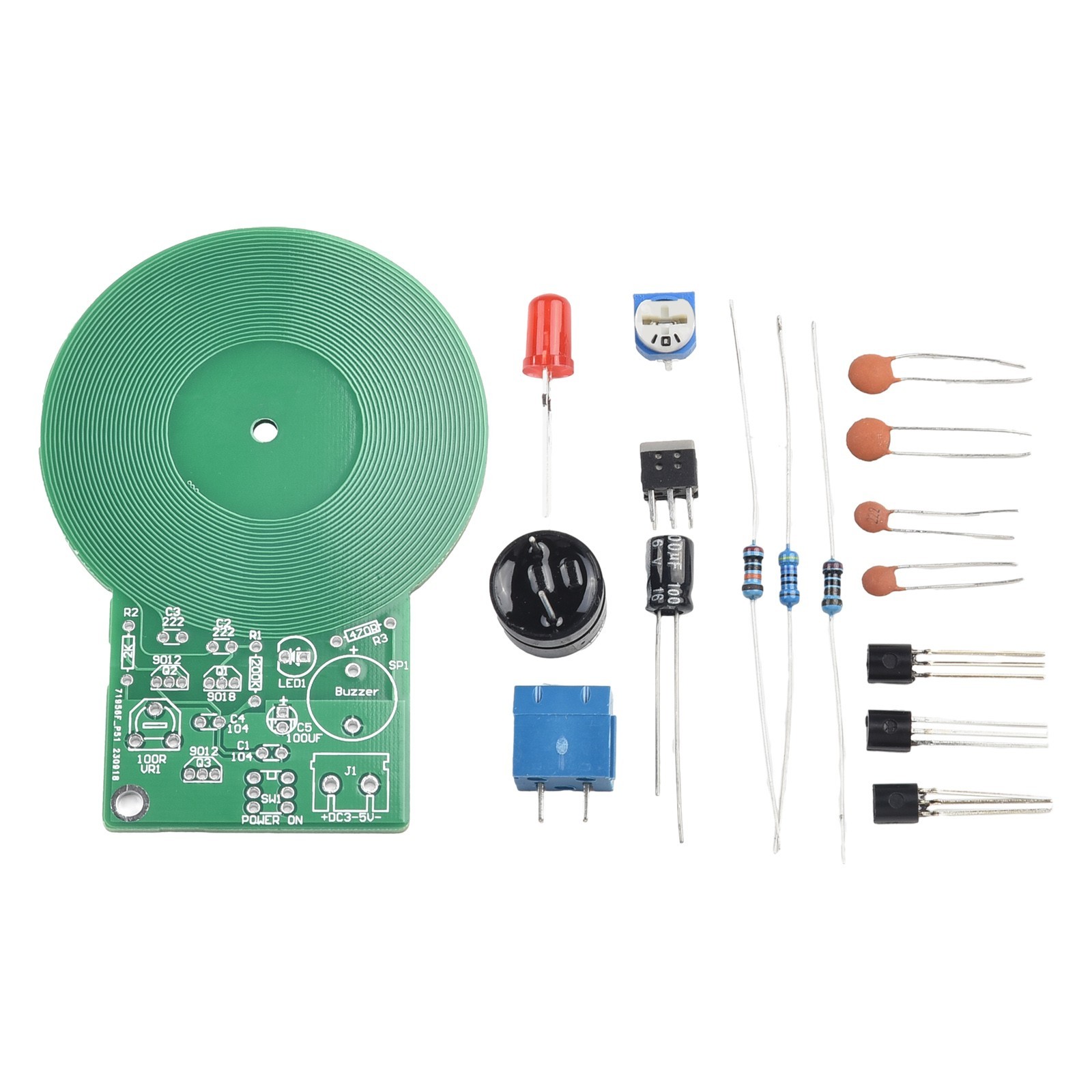 Metal Detector Kit Metal Detector Module DIY Non-contact Sensor Board DC 3V-5V