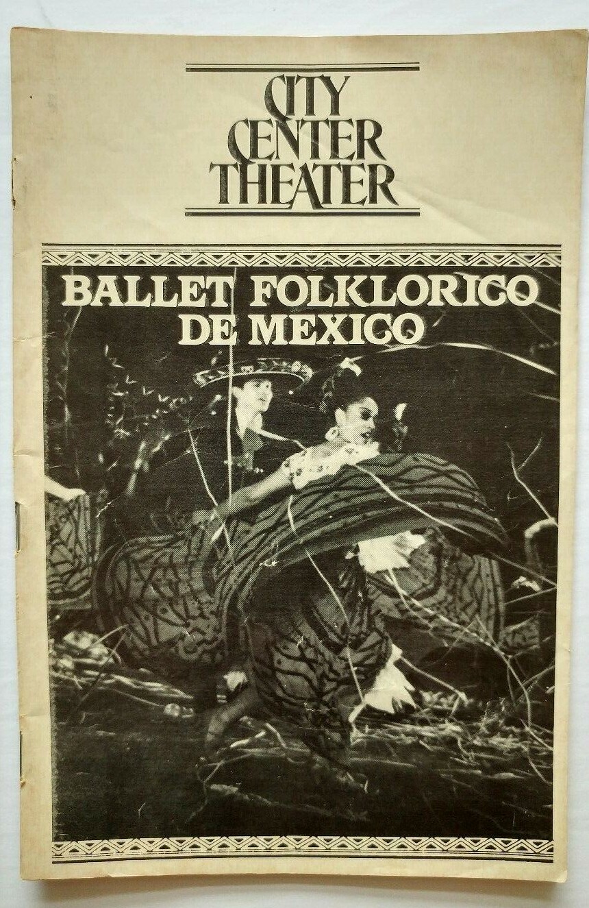 Vintage PLAYBILL Ballet Folklorico de Mexico November 1983 -New York City Center
