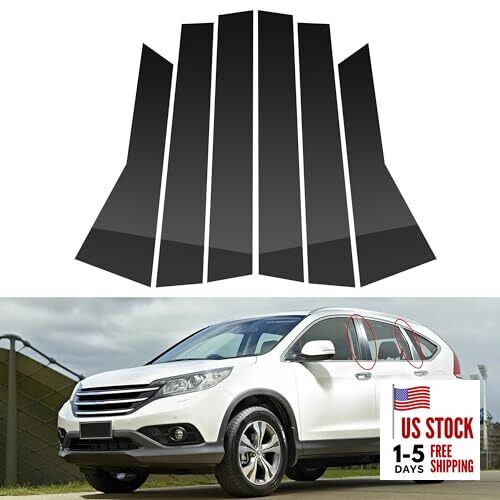  6 Pcs Compatible withHonda CR-V 2012-2016 Door Window Trim Anti 2007-2012 CRV