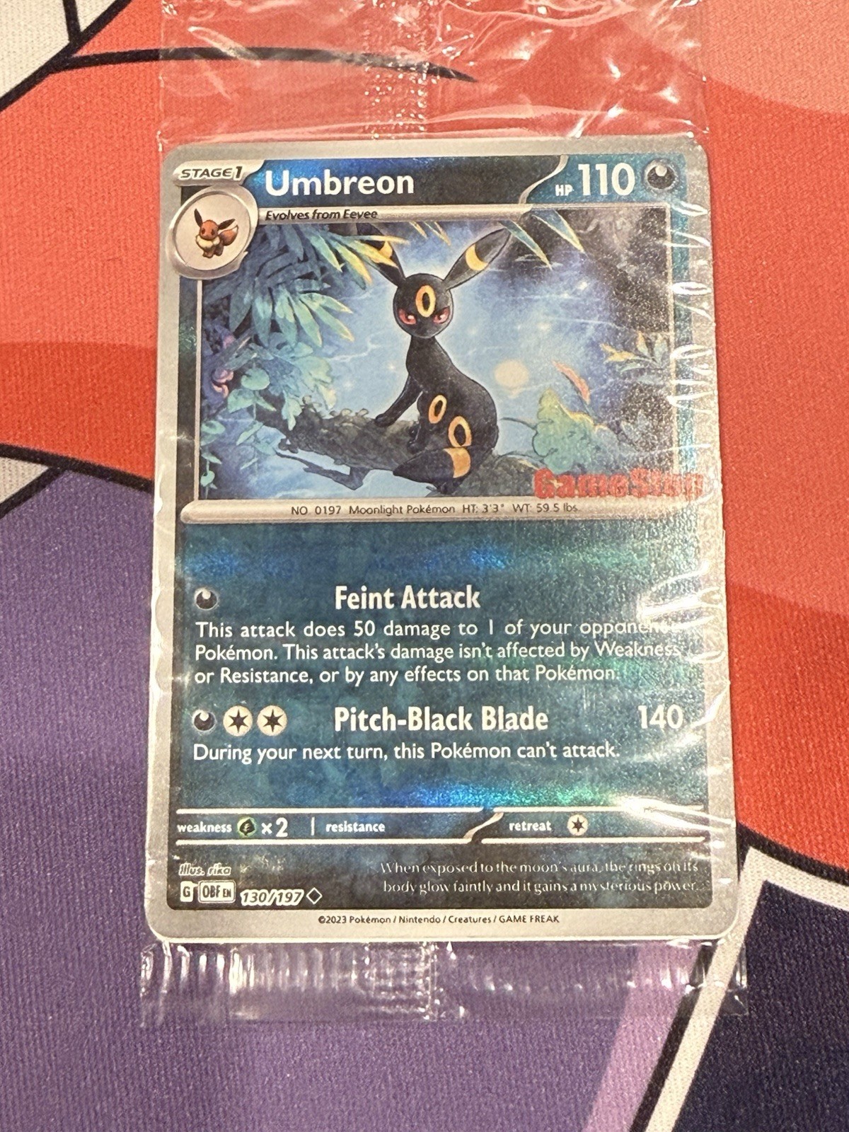 Umbreon 130/197 - GameStop Stamped Promo - SEALED