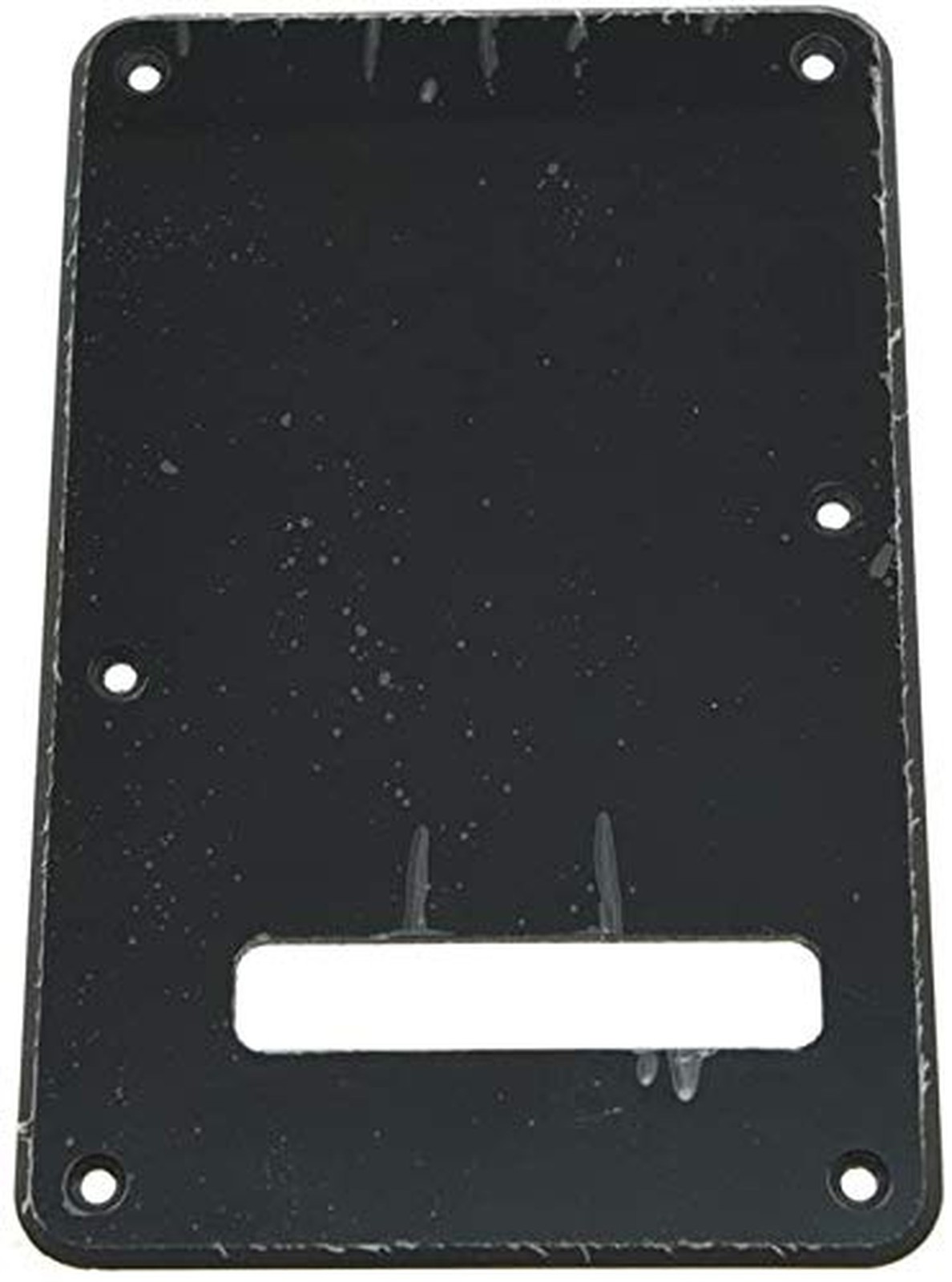 Dopro Strat Back Plate ST Tremolo Trem Cover Single Black 1 Ply