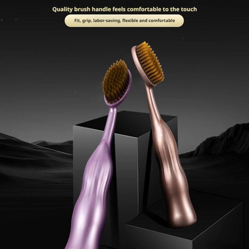 2pcs Big Head Toothbrush Soft Bristl Widened Improve Cleaning Efficie D3P7 PLM