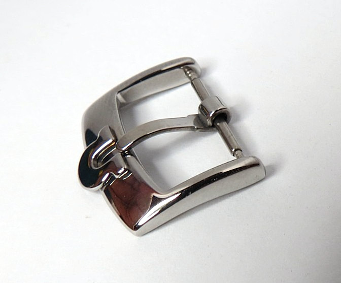 One  New  Omega Swiss Made Strap 16mm Buckle Silver Tone SS''