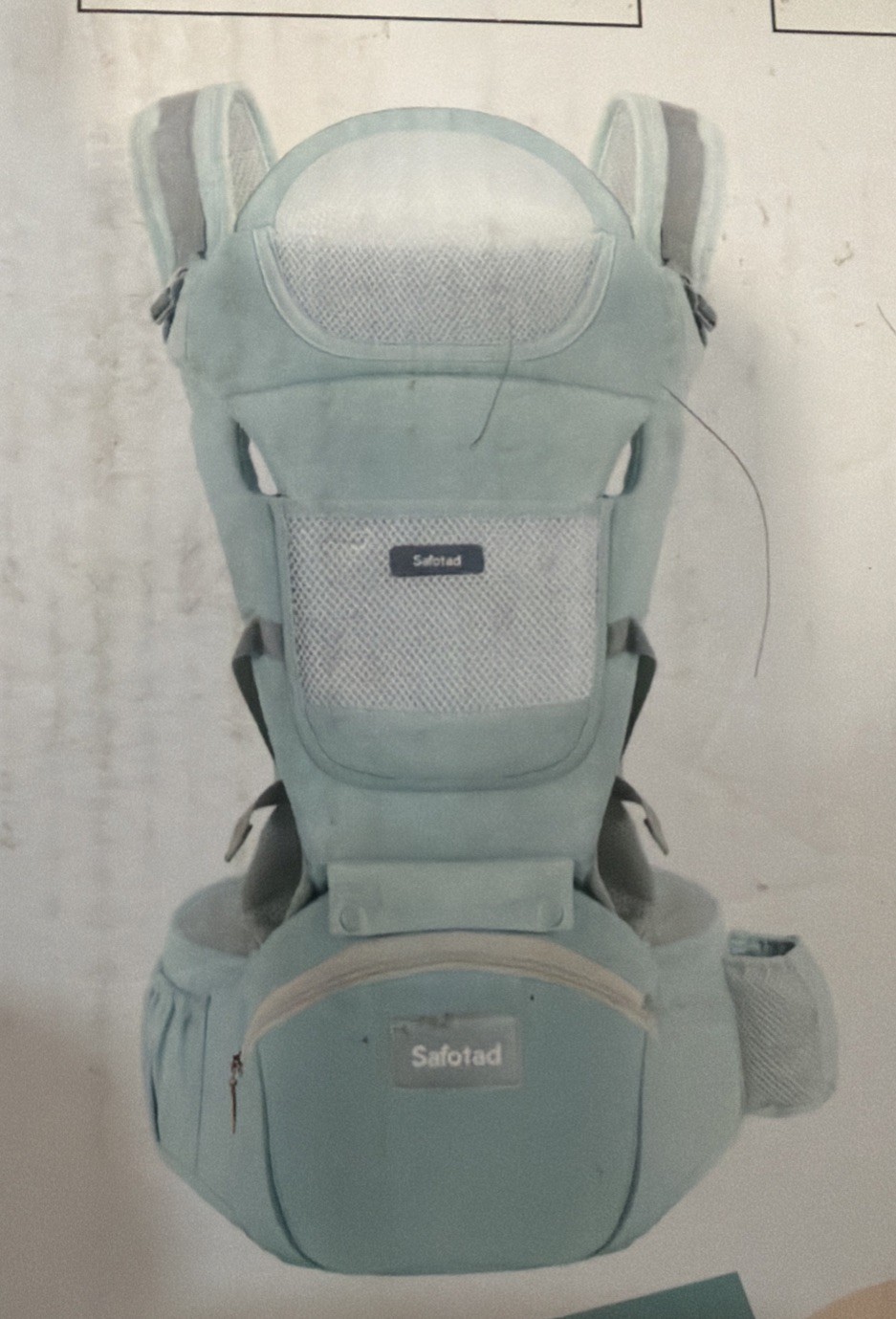 Baby Carrier Newborn to Toddler with Hip Seat, Multifunction Gray Open Box