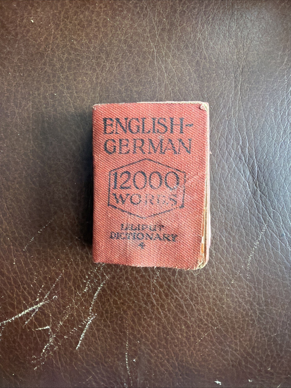 Liliput Dictionary miniature English German 12000 words Vintage Antique 1925
