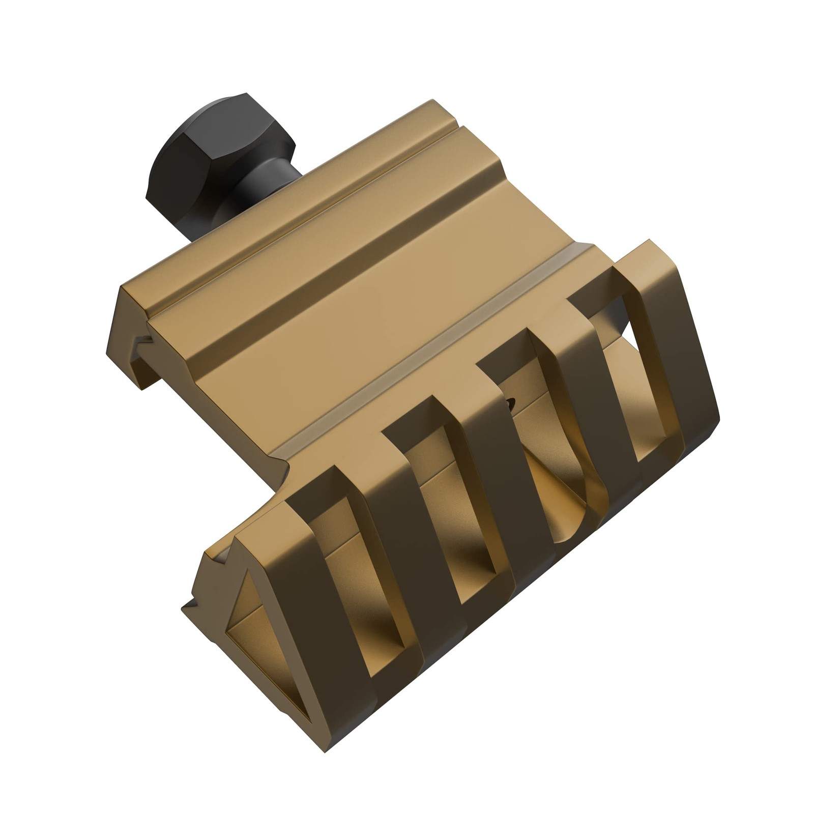 45 Degree Offset Rail Mount 4 Slots Picatinny (Brown) Brown 