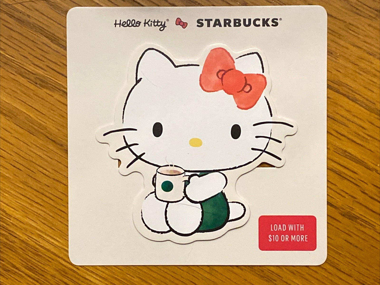 2025 Starbucks Hello Kitty Sanrio Gift Card Limited Edition $10 Loaded Value New