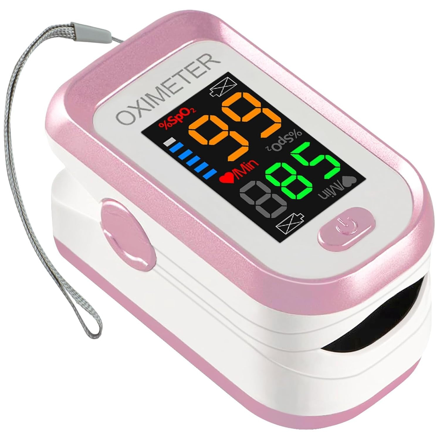 Pulse Oximeter Fingertip, Blood Oxygen Saturation Monitor with Large LED Display