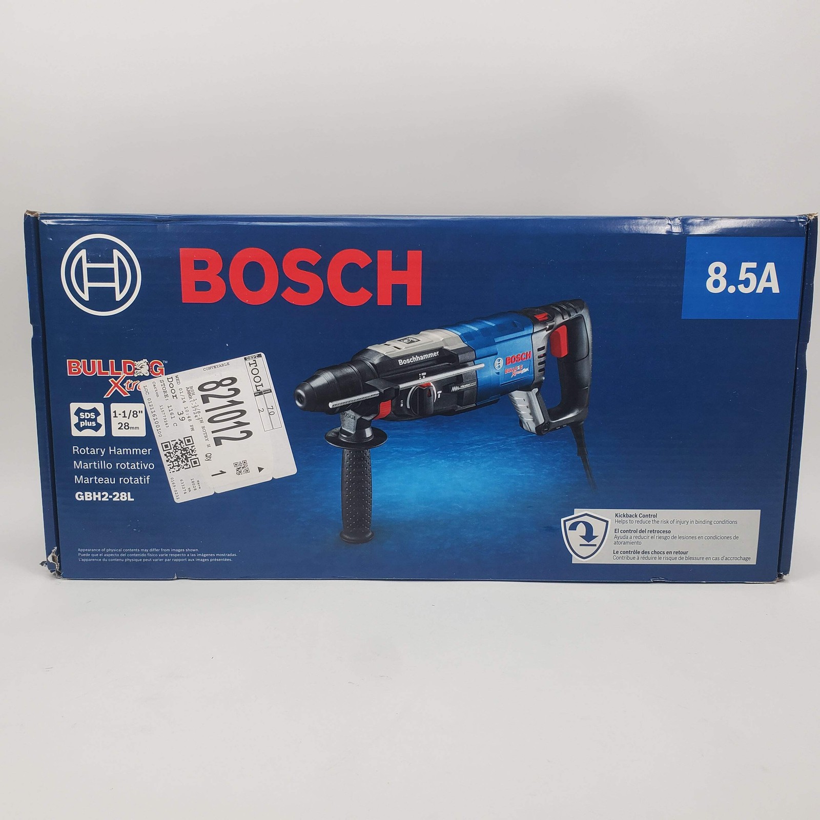 New BOSCH Plus Bulldog Xtreme Max Rotary Hammer GBH2-28L