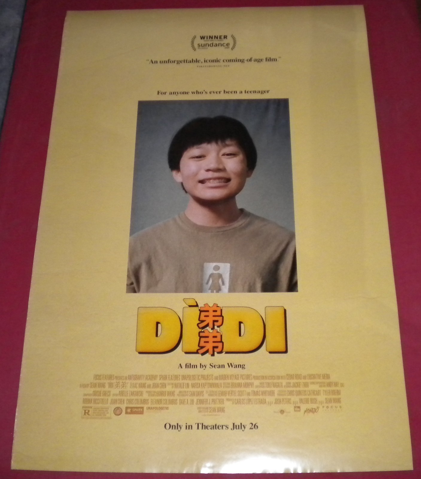 Didi Movie Poster 27x40 D/S Izaac  Wang  Joan Chen   Shirley Chen  Chang Li  Hau