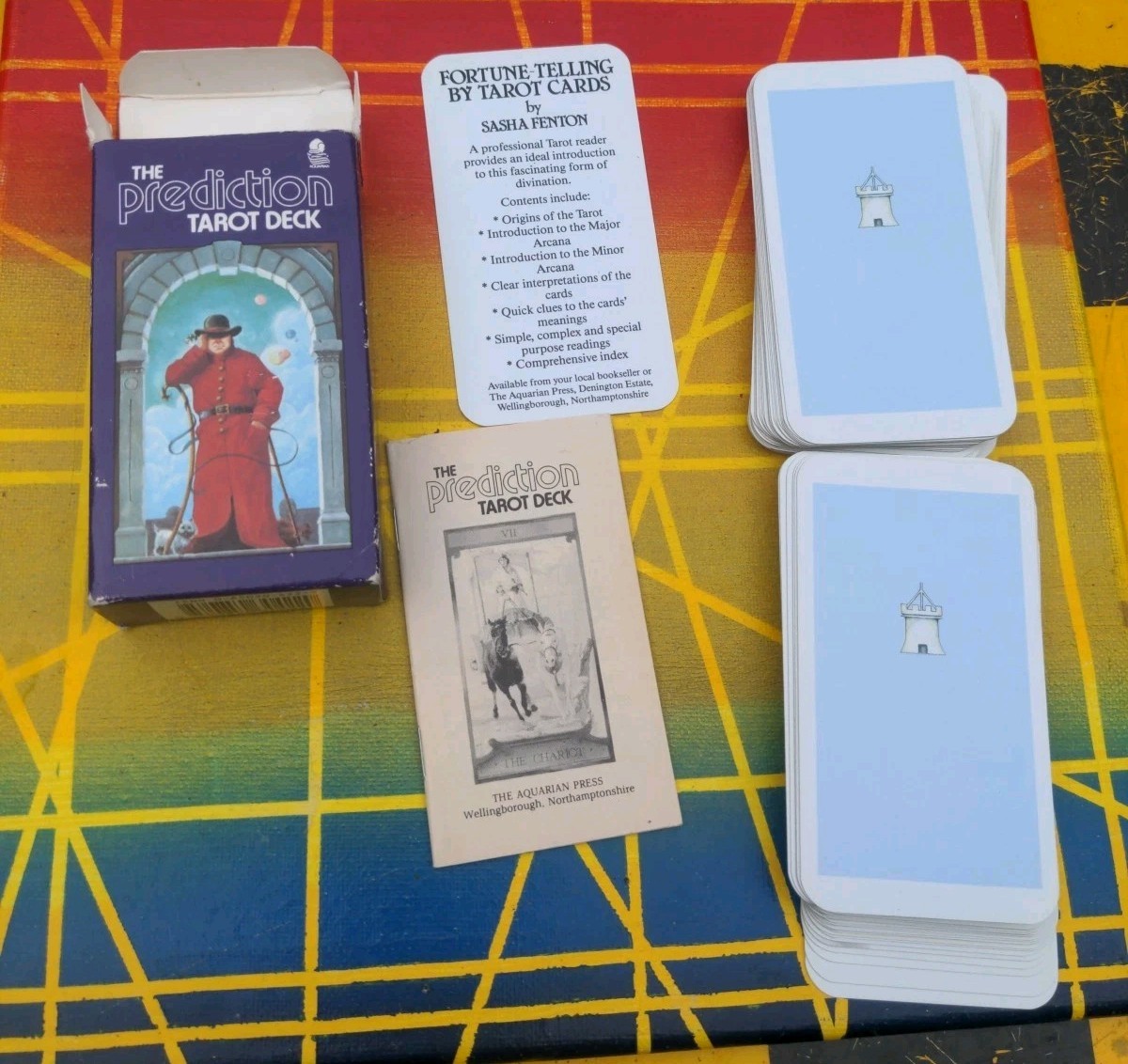 Prediction Tarot Deck 1985 Full Colour 78 Cards - Complete  - Bernard Stringer