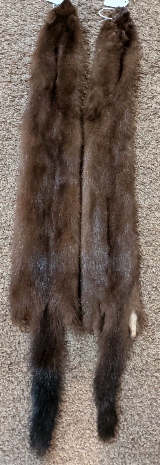 Nice Wild Brown Mink Fresh Tanned Hide Soft Leather Craft Pelt Fur 