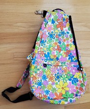 Jetpac Sling Backpack Bag Retro Flower Design Tennis Racquet Sport 