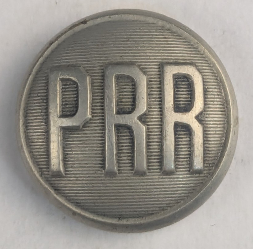 1889-92 - Pennsylvania Railroad Company Worker Uniform Button  - M2B