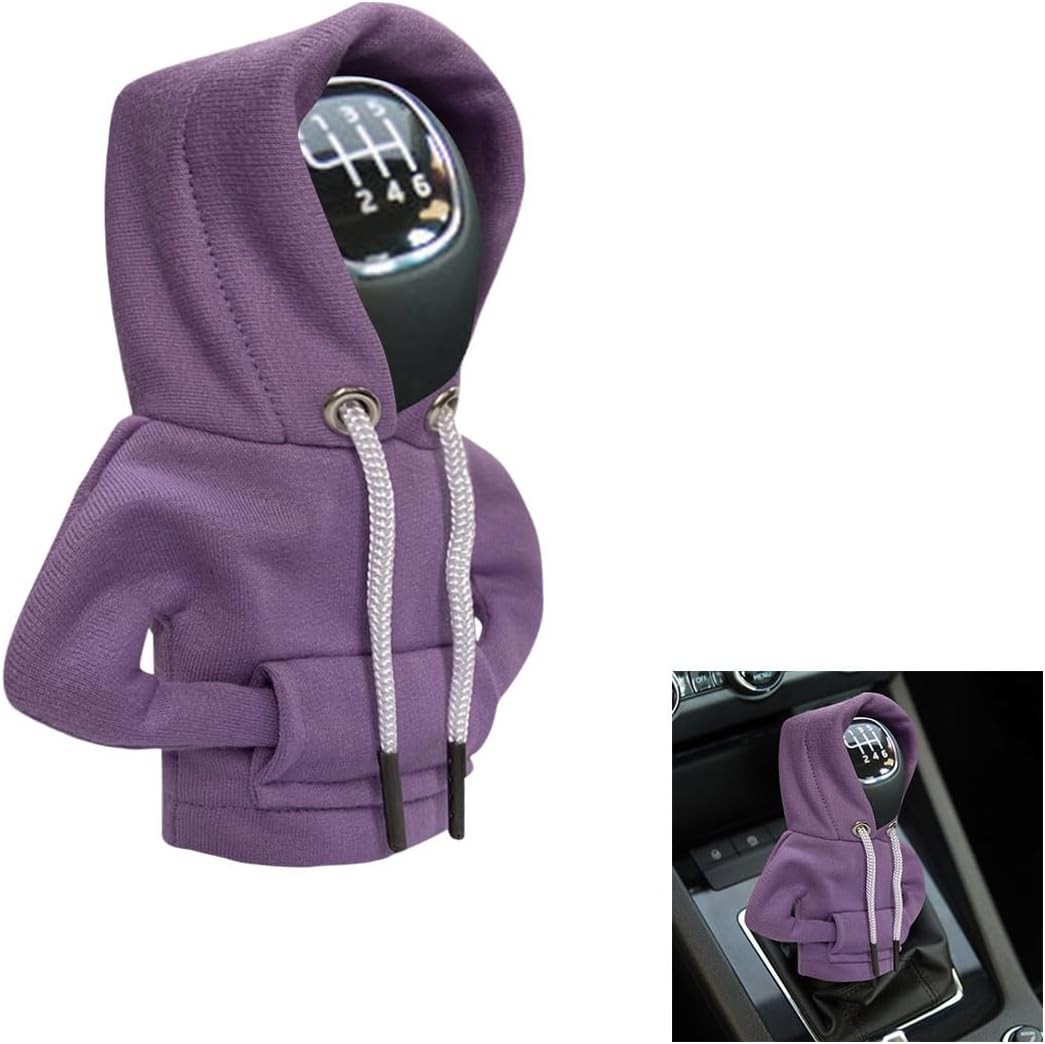 Car Gear Shift Hoodie, Fashionable Gear Shift Knob Cover, Mini Hoodie for Auto S