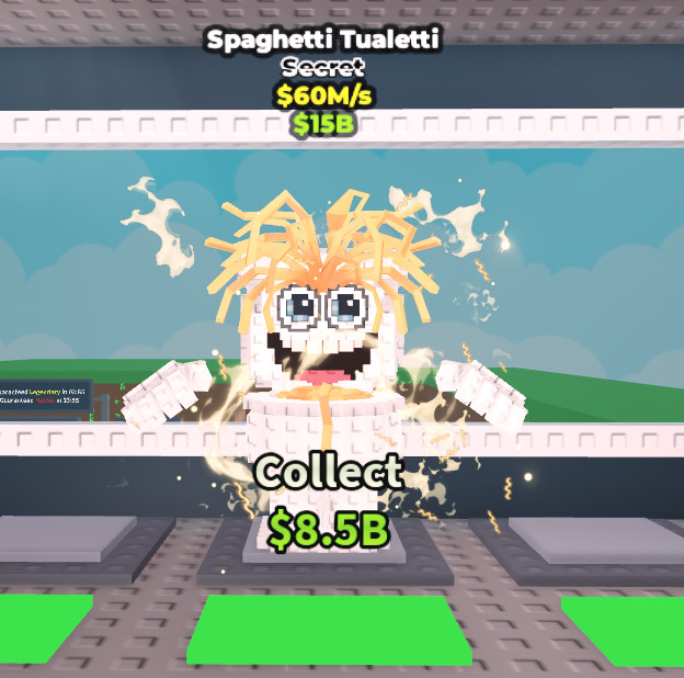 Steal a Brainrot Roblox | Spaghetti Tualetti 60m/s