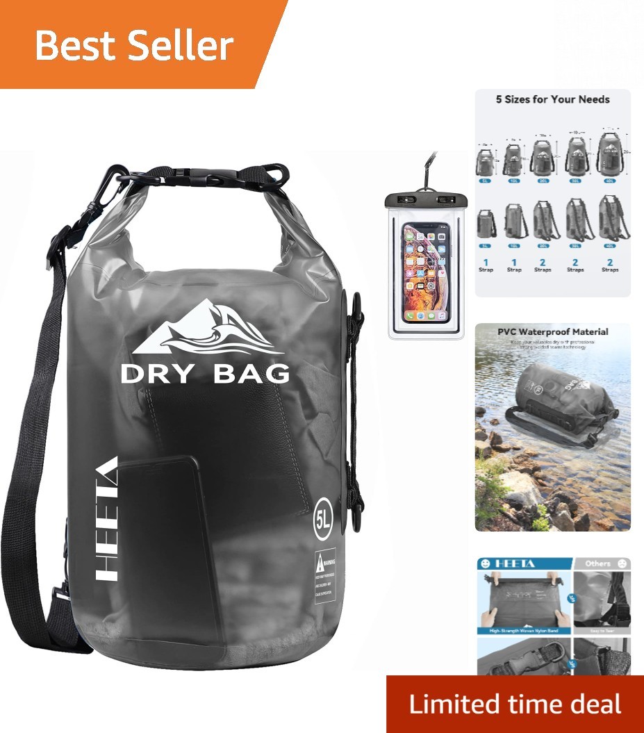 40L Waterproof Dry Bag for Travel - Ultimate Protection with Included Phone Case