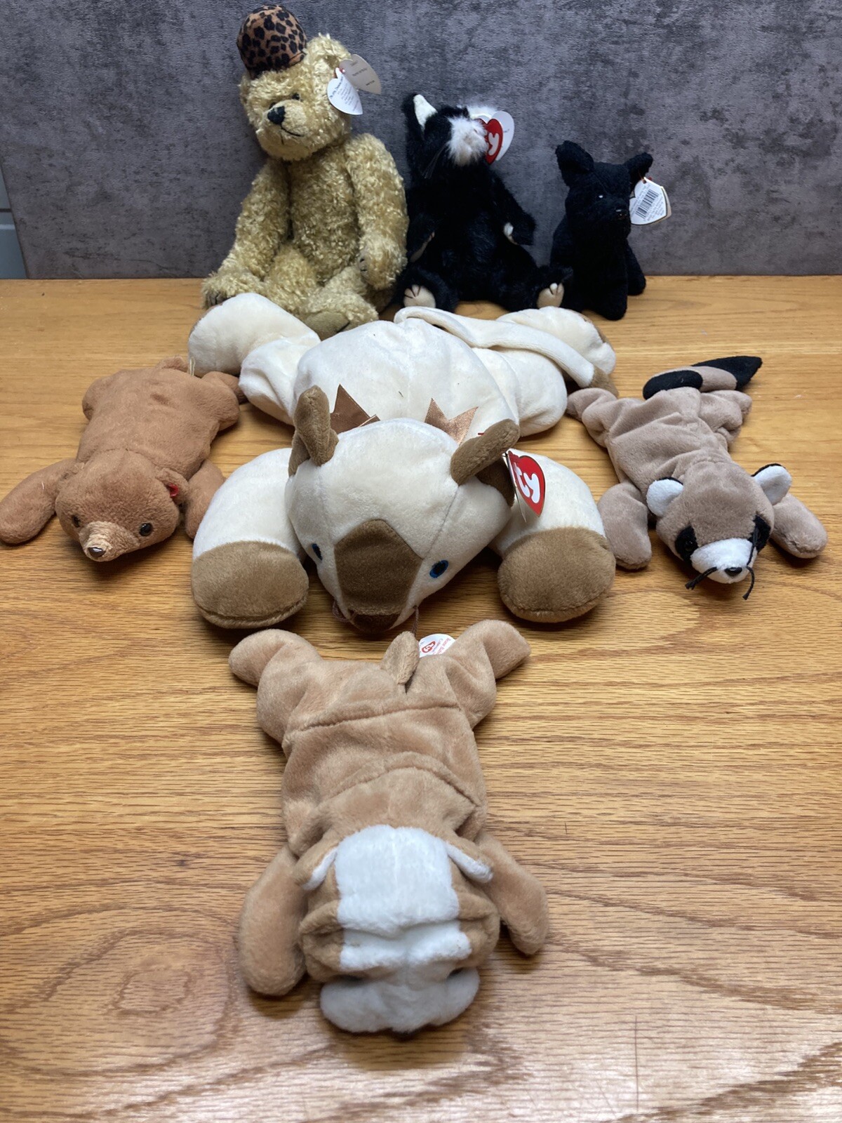 Lot of 7 Beanie Babies - All sizes - See Pictures- 3 Without Tags