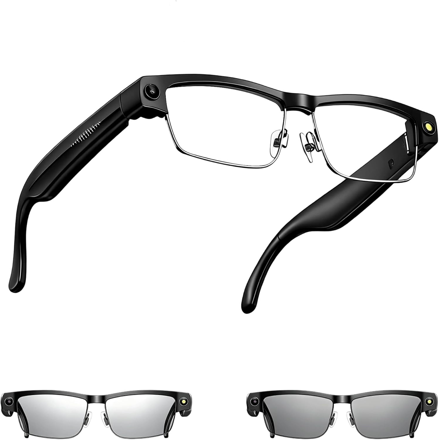 AI Smart Glasses with Camera, 8MP HD Video Recording, Real-Time Translation, Voi