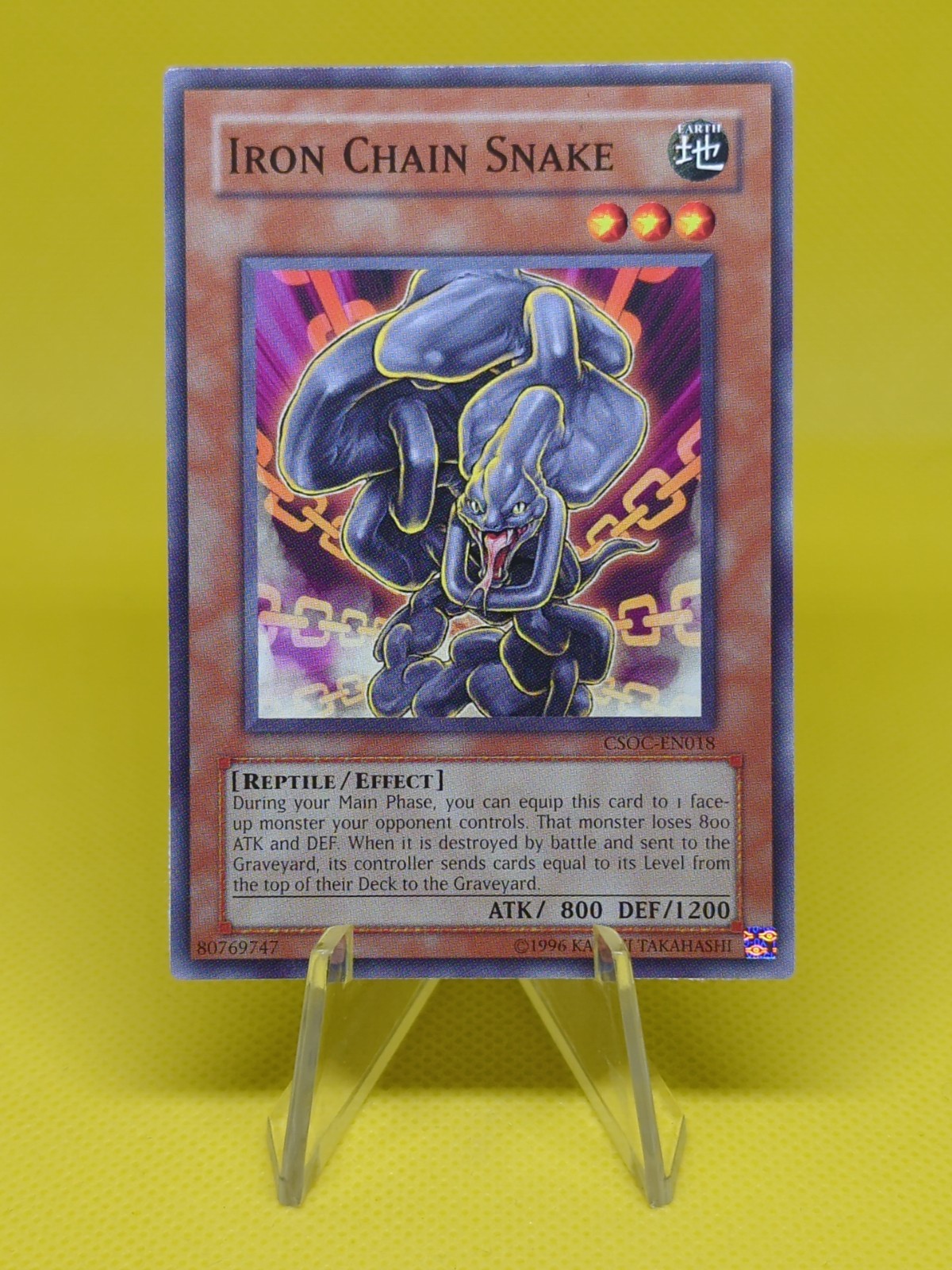 Yugioh - Iron Chain Snake (CSOC-EN018) - Common Unlimited
