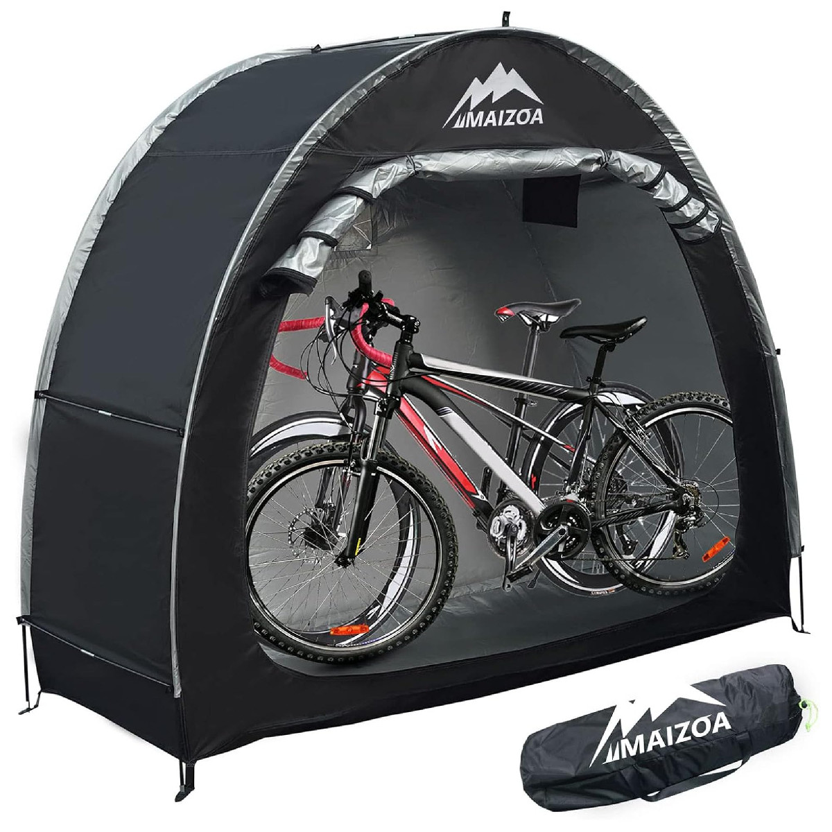 Bike Storage Tent Shelter Shed, Outdoor Portable, 210D Oxford, 83x32x65 inch