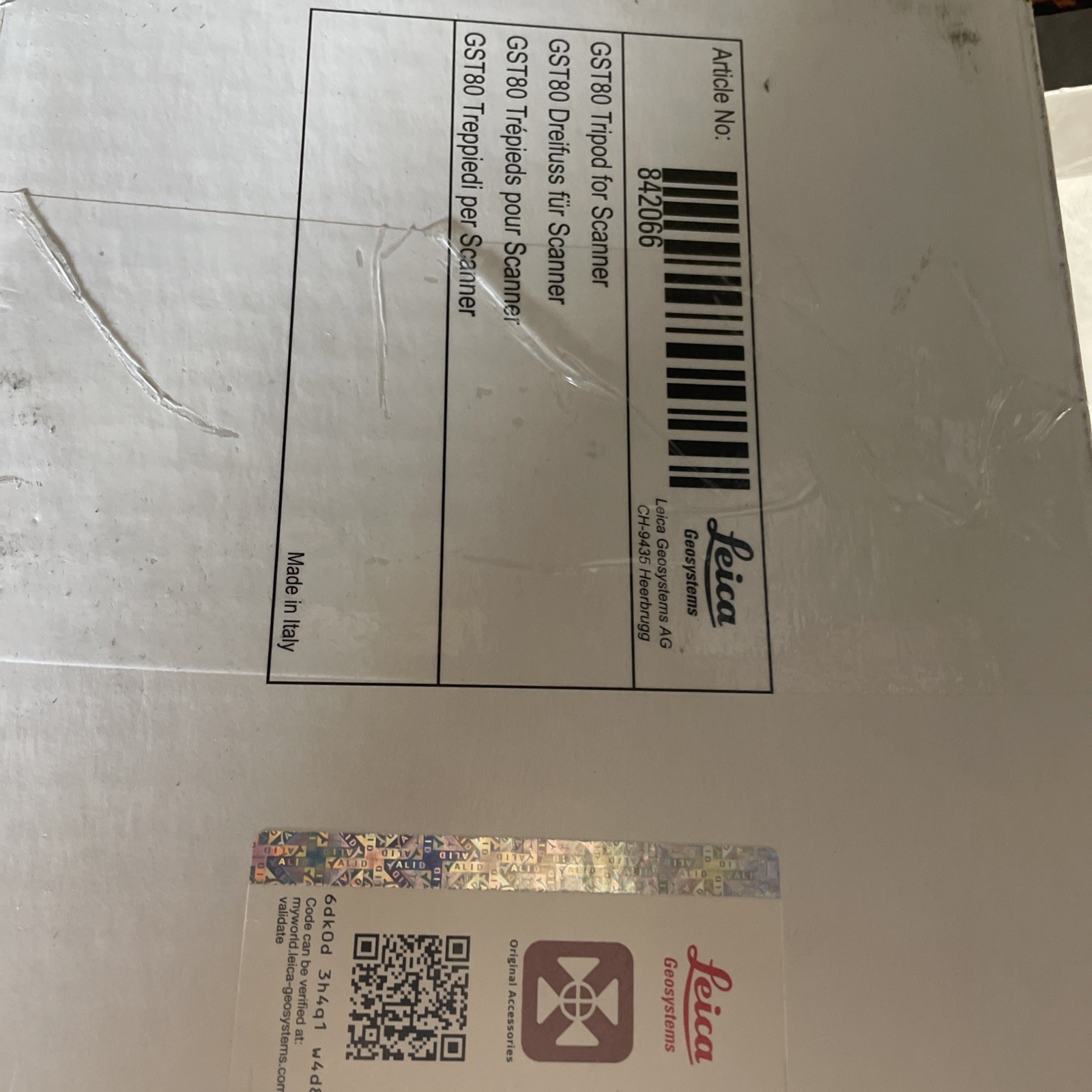 Leica GST80 Tripod for RTC360 Scanner