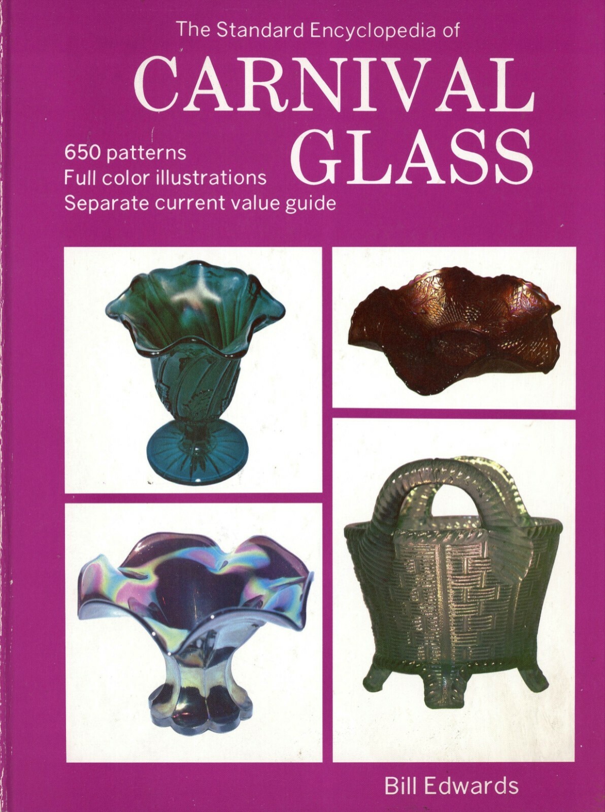 Antique Vintage Carnival Glass - Makers Types Colors / Illustrated Book + Values