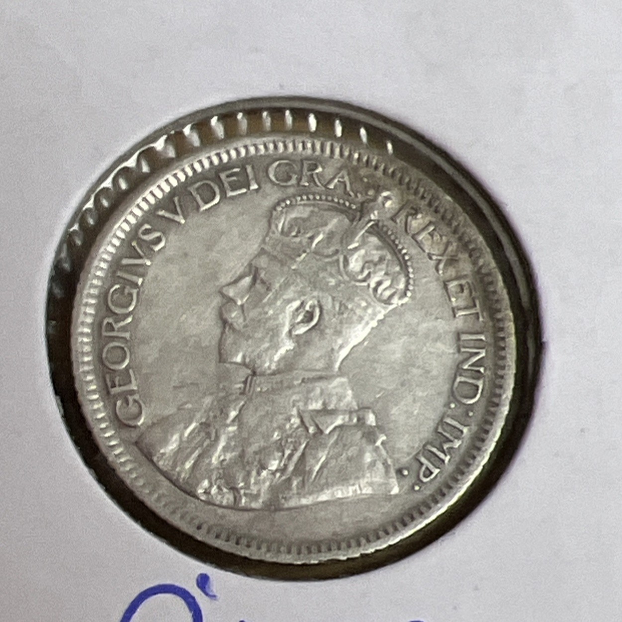 1921 Canada 10 Cent Silver Dime Coin