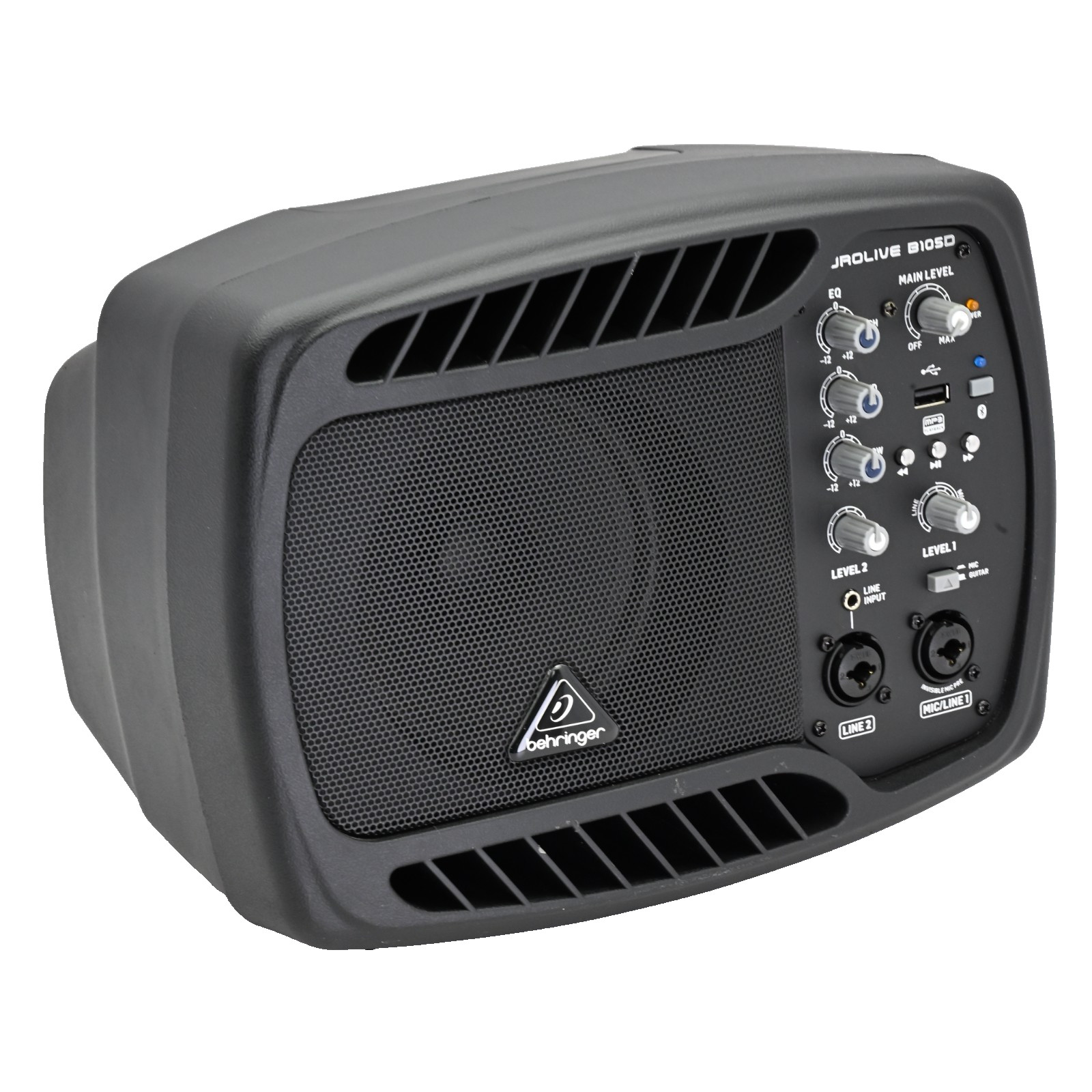 Behringer EUROLIVE B105D Ultra-Compact 50-Watt PA/Monitor Speaker w/ MP3 & BT
