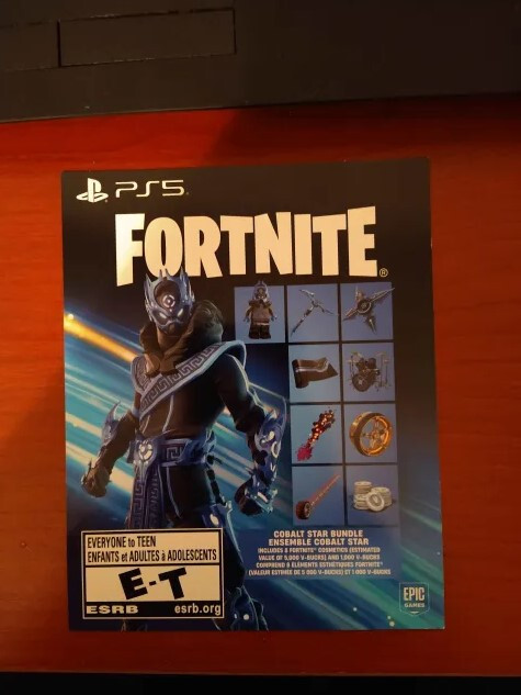 PS5 Fortnite Colbalt Star Code Canada (Unused)