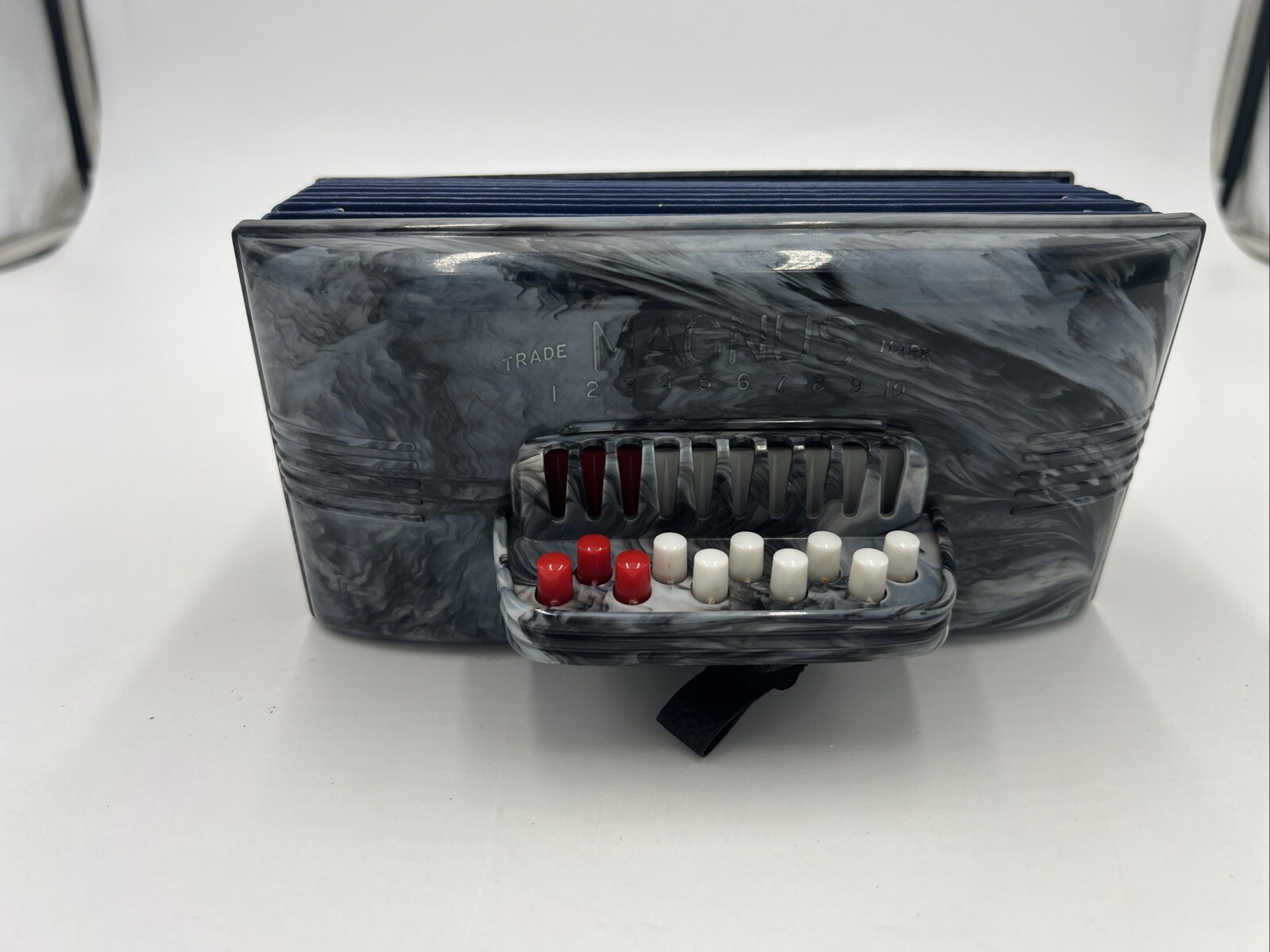 Vintage 1960's Magnus Super Accordian Marbled Plastic Works