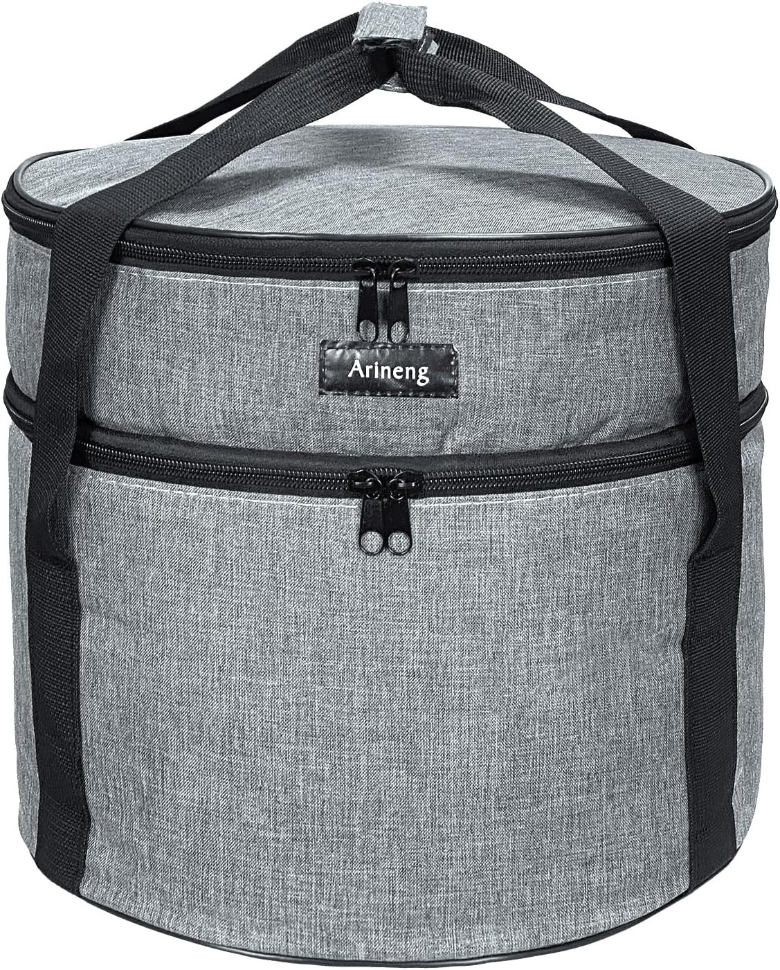 Round Insulated Pie Carrier & Cooler - Hot & Cold Food Casserole Trays