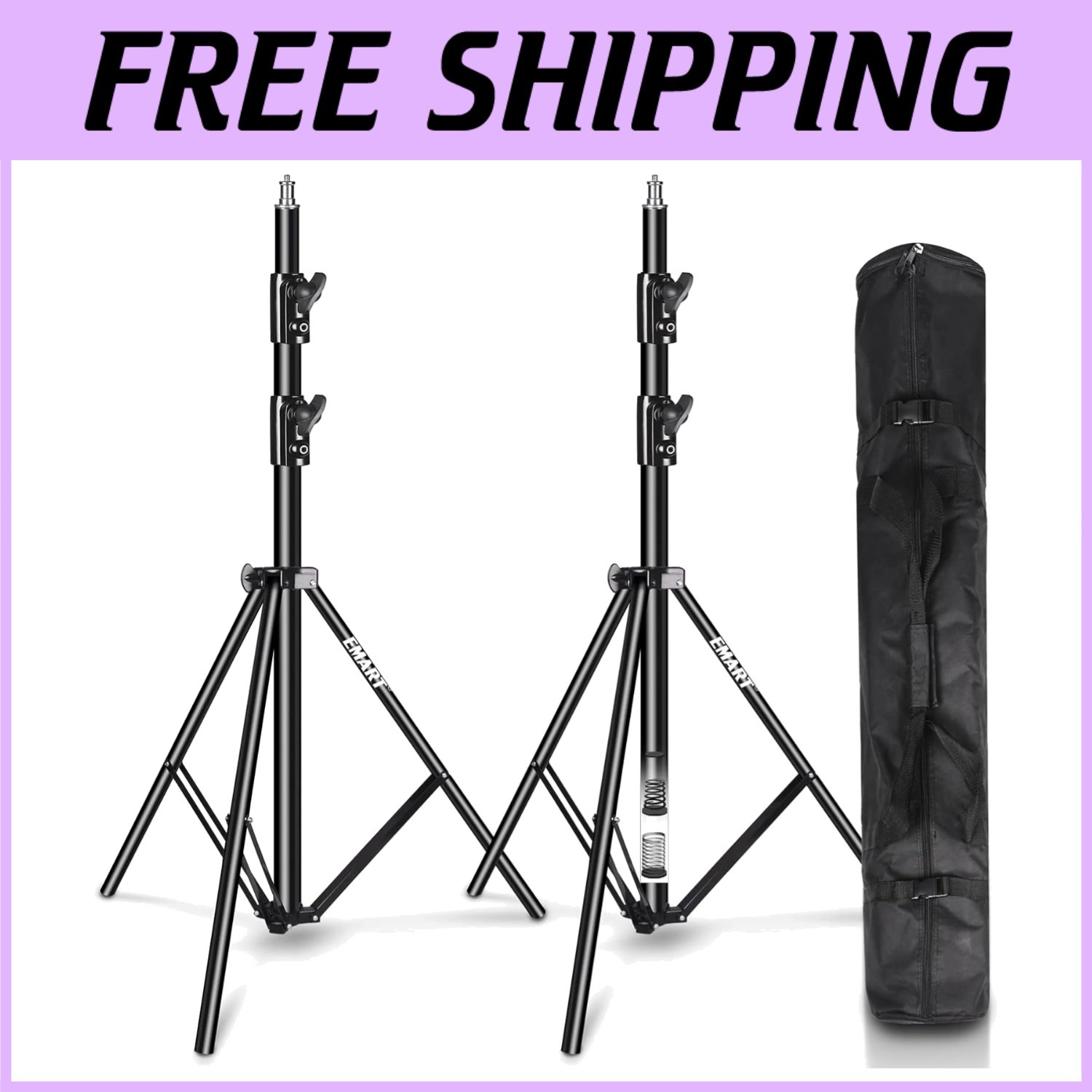 Heavy Duty Light Stand 8.5ft, Studio Tripod for Photography