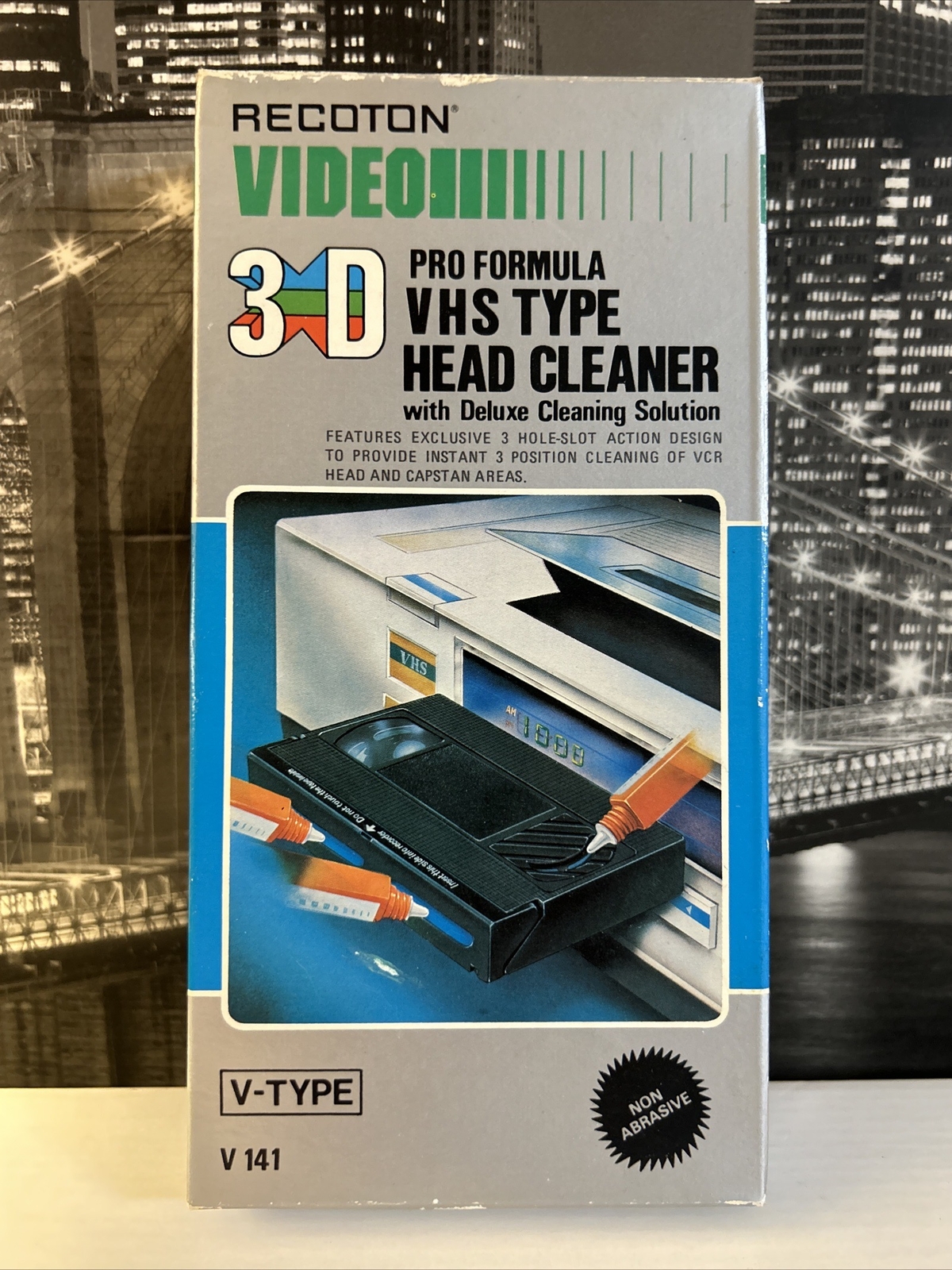 Recoton VHS Head Cleaner Type V Non Abrasive 1985 New In Package