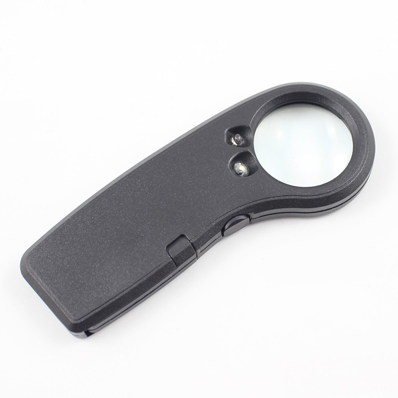 Handheld 30X Reading Magnifying Glass Zoomer Magnifier Loupe With LED+UV Lights