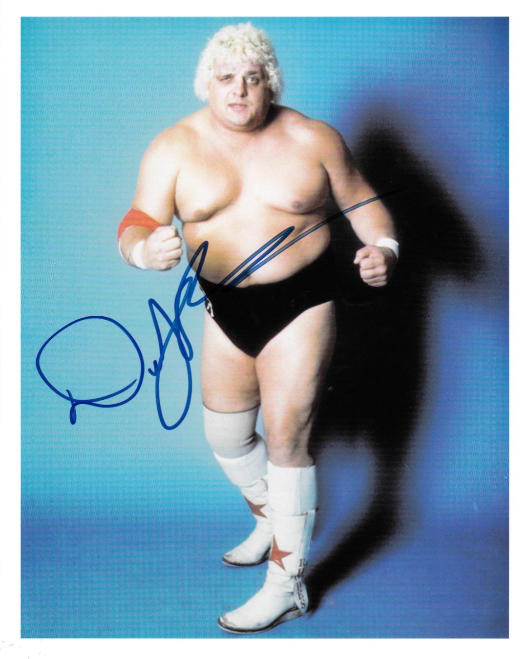 Dusty Rhodes Signed Autographed Vintage WWE NWA  8X10 RP Reprint Studio Photo 