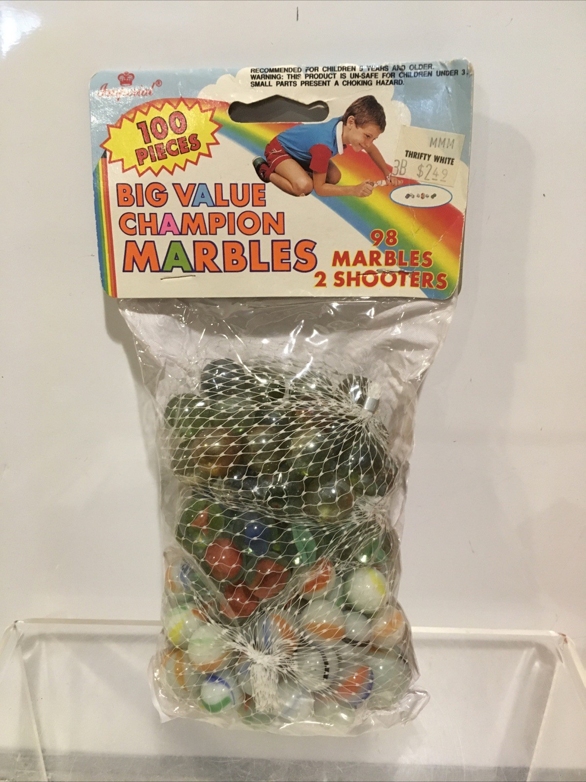 Big Value Champion Imperial Toy Co Marbles 2 shooters 100 Pieces Vintage 1991