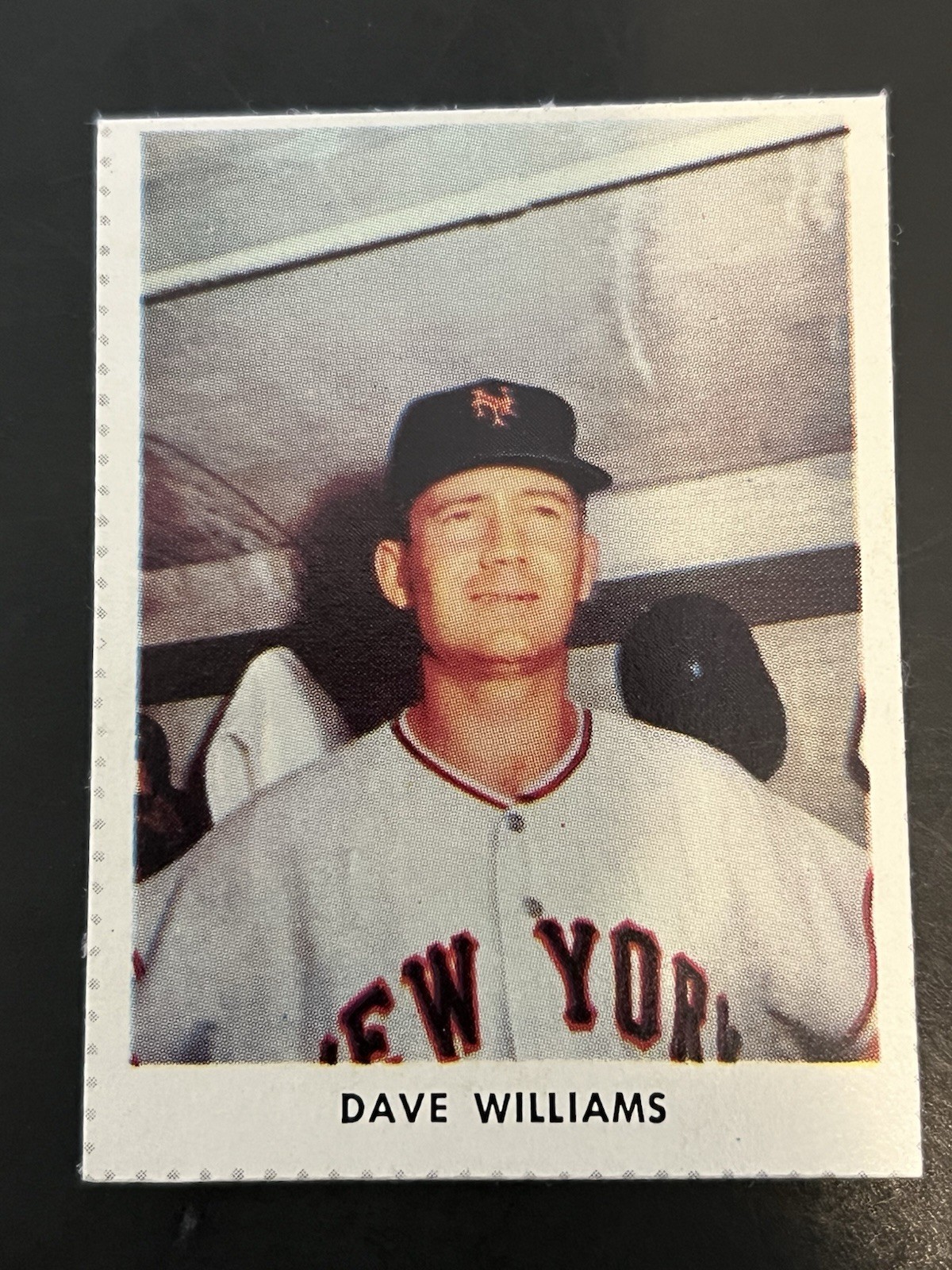 1955 Golden Stamps New York Giants Album Cover DAVE WILLIAMS  NM