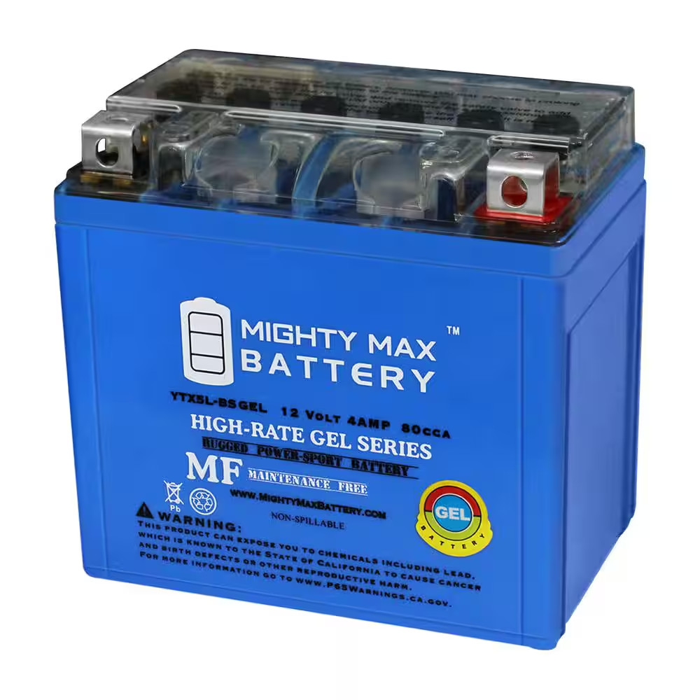 YTX5L-BS GEL Battery Replacement for Honda 90 TRX90X, EX 2019-2020